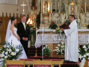 mariage à l'église de Sainte-Anne-de-la-Pérade